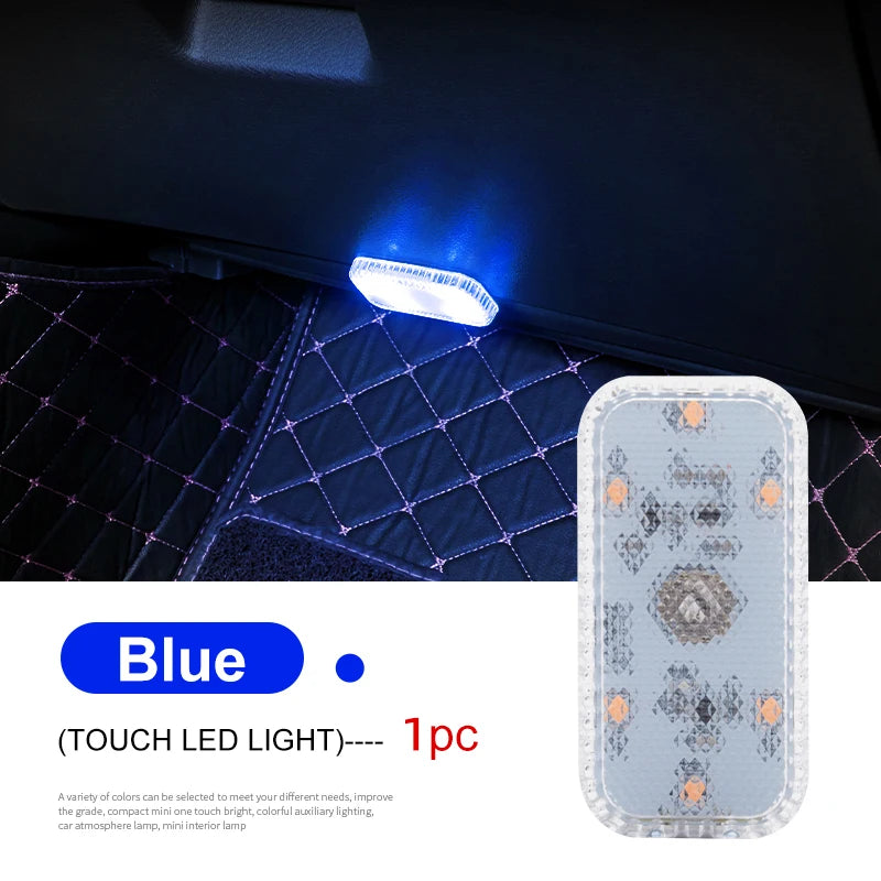 USB Rechargeable LED Touch Car Interior Light