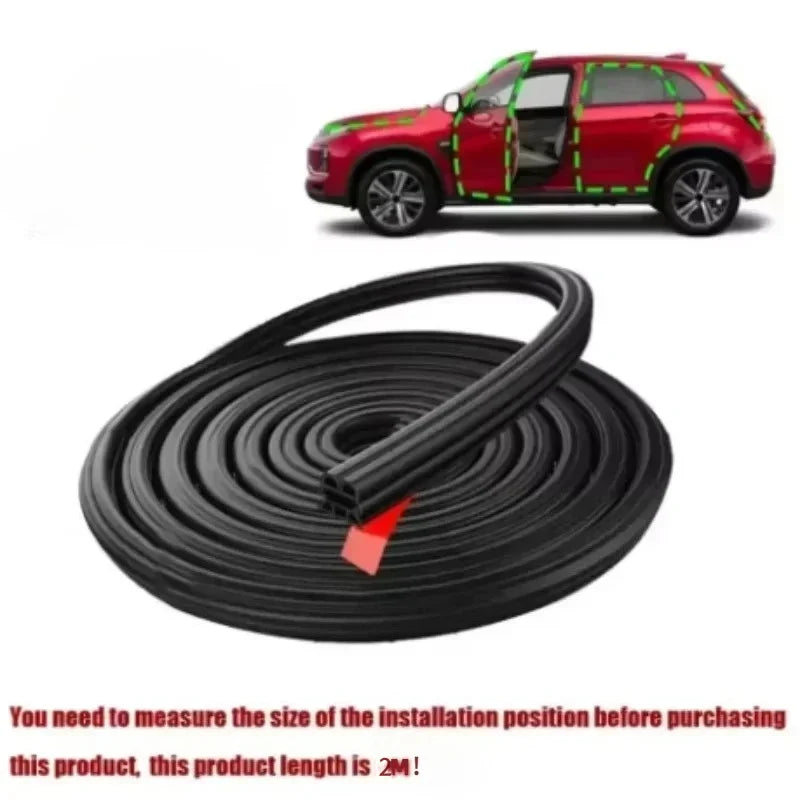 3-Layer Seal Strip Car Door Seal Strips Sound Insulation Weatherstrip Accessories Auto Rubber Strips