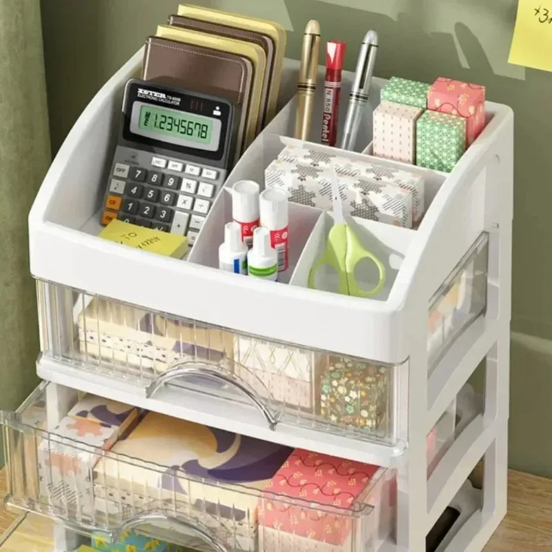 Multi-layer Drawer Makeup Organizer, Transparent Cosmetic Storage Box, Desktop Vanity Organizer for Skincare, Lipsticks, Perfume