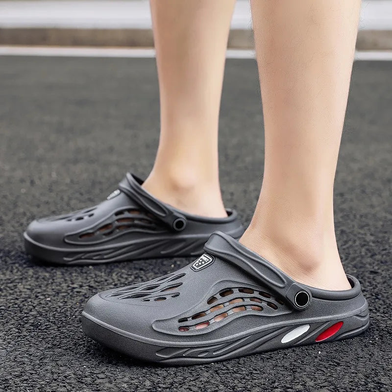 Plus Size 47 48 49 Men Summer Clogs Sandals EVA Slippers Men and Women Garden Shoes Beach Sandals Couple's Outdoor House Slides