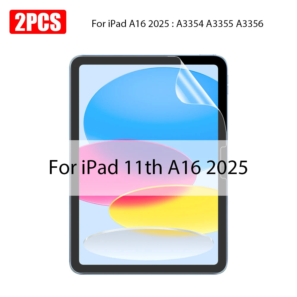 2PCS Paper Film Like For iPad 11th A16 10 9 9th 10th Generation Pro 13 M4 M5 12.9 Screen Protector Ipad Air 11 5 4 M3 M2 Mini 7