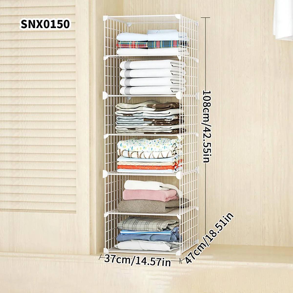 Clothing Layered Storage Wardrobe Partition Rack Hanging Closet Cross Partition Vertical Student Dormitory Cabinet Layered Rack