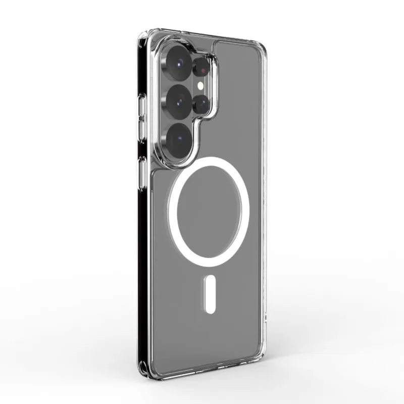 Transparent Shockproof Phone Case For Samsung Galaxy S26 S25 S24 S23 S22 S21 S20 Ultra Plus FE Magnetic Armor Cover