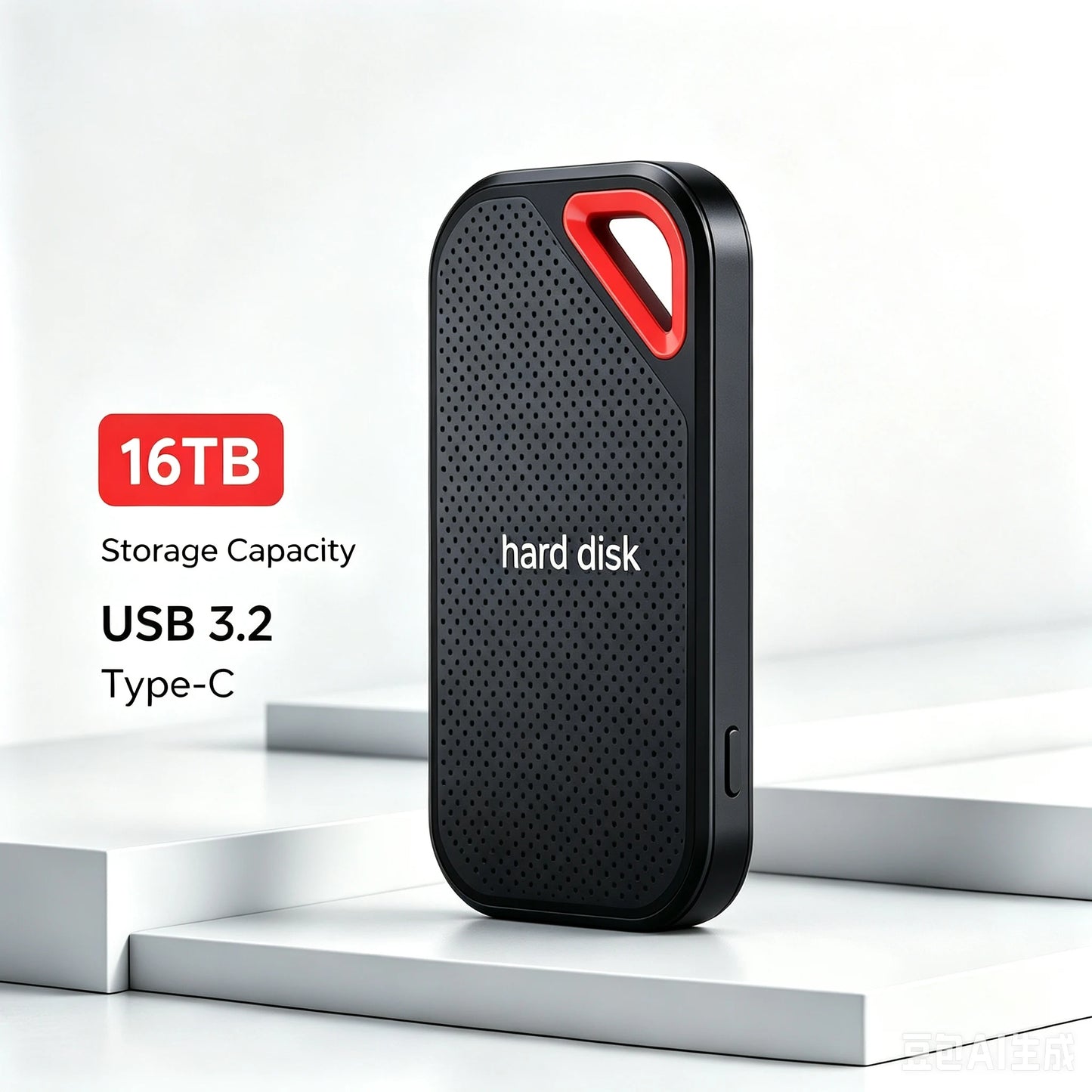 Light Pocket External Hard Drive1TB Hard Disk Storage Device Compatible SSD for MAC PC