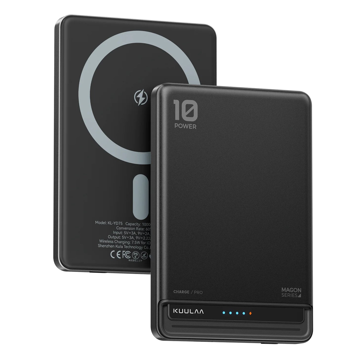 KUULAA Magnetic Power Bank 10000Ah Wireless Portable charger 20W Fast Charging For magsafe For iPhone 16 15 14 Por Max PowerBank
