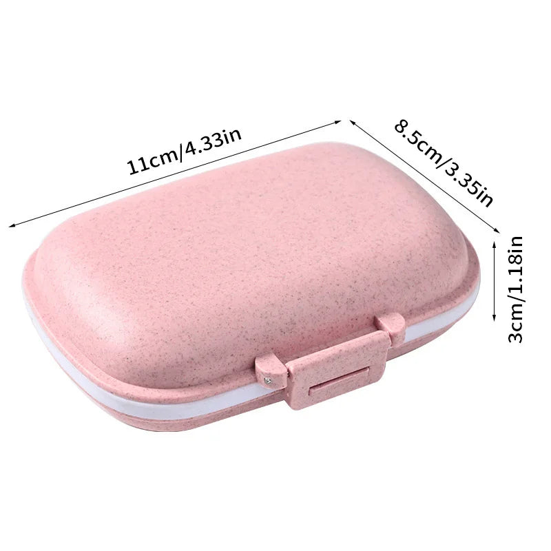 Portable Small Medicine Box Three Meals a Day Sealed Moisture-proof Seven Days a Week Carry-on Drugs Drug Sub-packaging Storage
