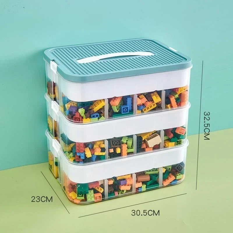 Plastic Storage Box For Lego Children Jigsaw Puzzle Building Block Container Classification Part Sort Box Kidroom Toy Organizer