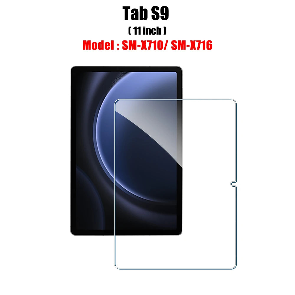 Tempered Glass Screen Protector For Samsung Galaxy Tab S6 Lite A9 Plus S8 S9 Plus Ultra S7 Fe S9 Fe 12.4 A8 S10 S11 Film
