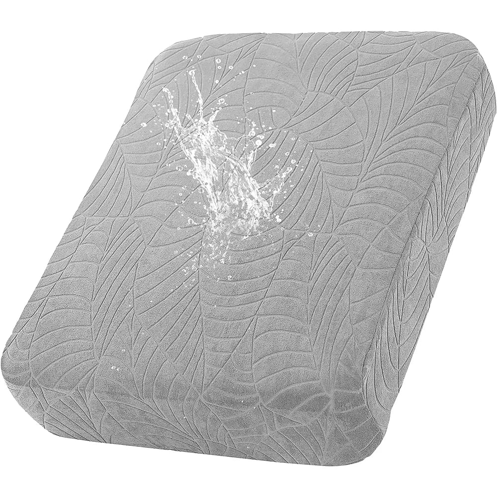 Waterproof Stretch Sofa Cushion Cover Jacquard Fabric Pure Sofa Cover Removable Protector Couch Cover Chaise Lounge Living Room