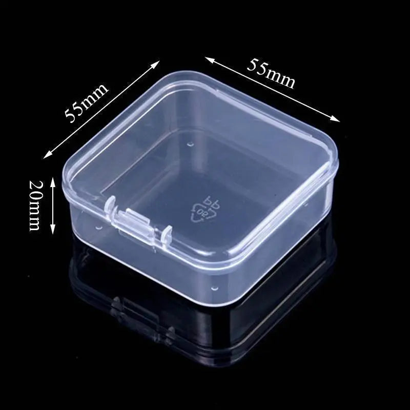 Mini Plastic Rectangular Box – Translucent, Dustproof Jewelry & Small Item Storage Container