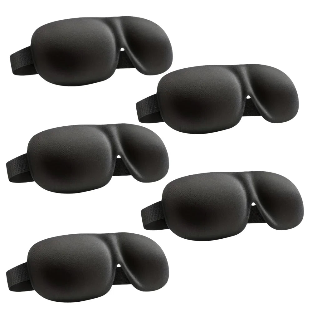 3D Contoured Sleep Eye Mask – Ultra-Soft Light Blocking Cover