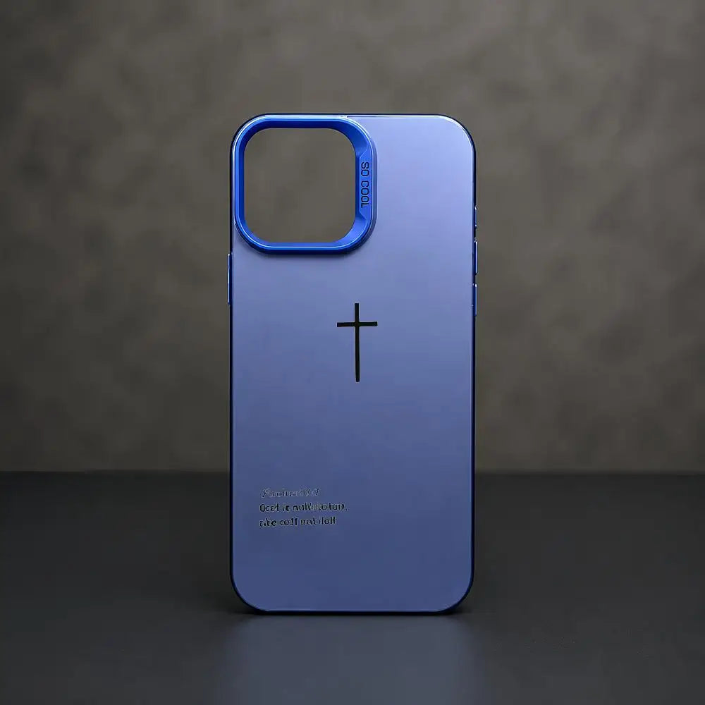 P-Psalm 465: The Cross-S Phone Case iPhone 17/16/15/14/13/12/11 Pro Max Luxury Silver TPU Ultra-Thin Shock-Resistant Case