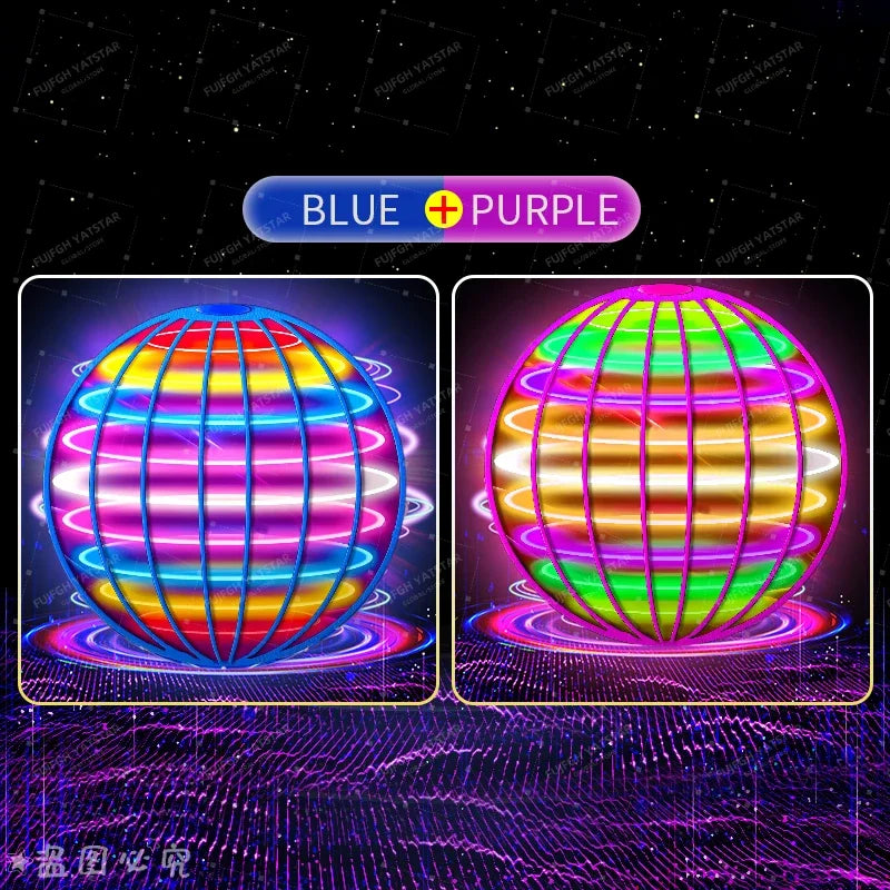 AI Flying Ball Hand-Controlled Color LED Cosmic Ball 360° Rotating Hover Ball Suitable For Indoor And Outdoor Toys The Best Gift