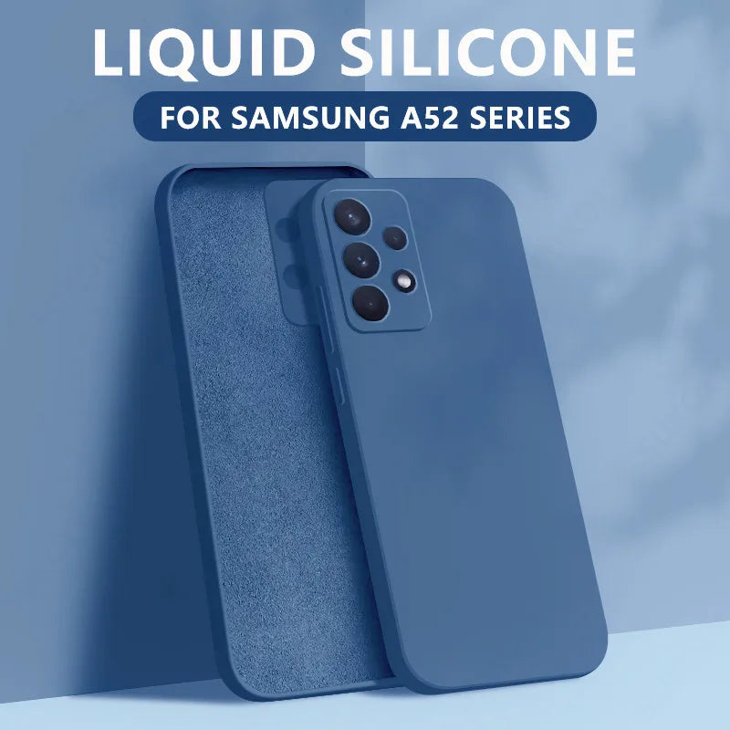 Liquid Silicone Case For Samsung Galaxy S24 S25 FE S26 S23 S22 Ultra Plus S25 Edge A57 A37 A56 A17 A16 A36 A54 A55 5G Soft Cover