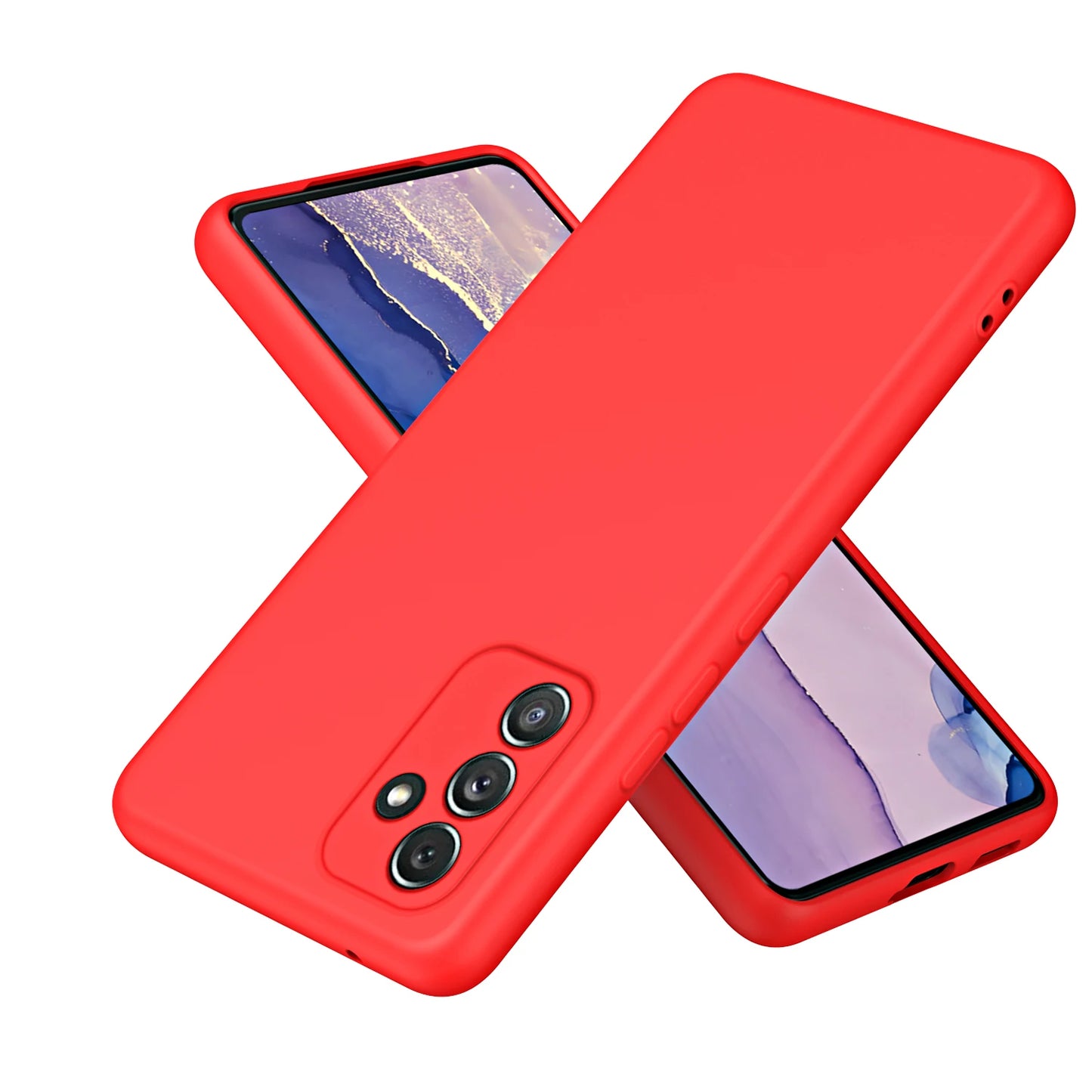 Liquid Silicone Case For Samsung Galaxy A16 A36 A26 A56 A15 A25 A35 A55 A04 A04E A04S A05 A05S A06 A14 A24 A34 A54 5G Cover