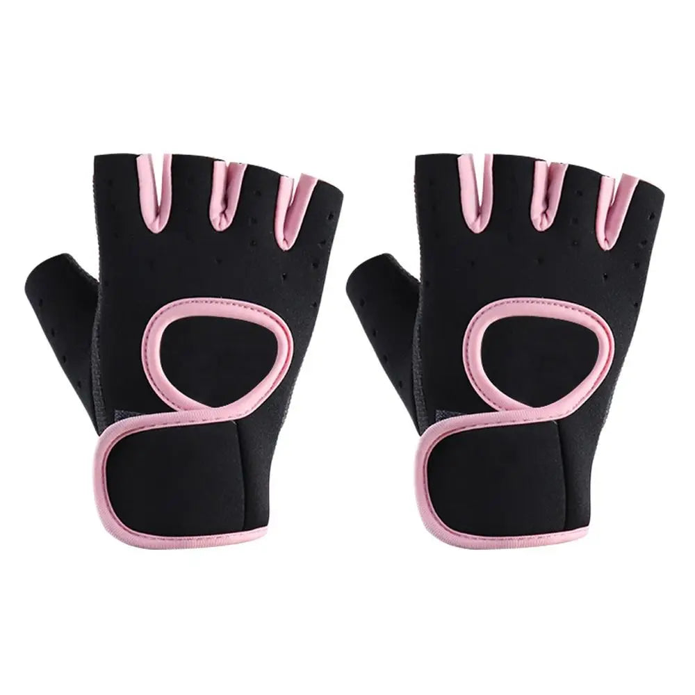 Women Men Fitness Gym Gloves Weightlifting Gloves Half Finger Breathable Non-slip Gel Pad Bodybuilding Training Dumbbells Gloves