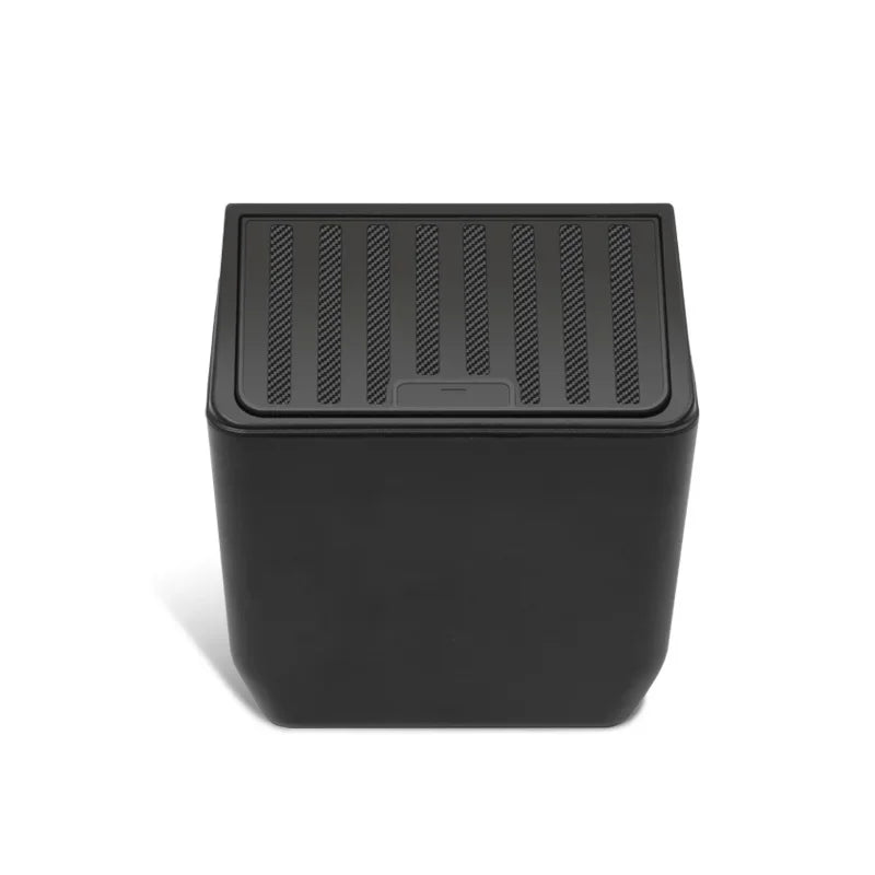 For Tesla Model Y Juniper 2025 Rear Seat Trash Can Middle Under-seat Storage Box ABS Waterproof Umbrella Box Car Accessories