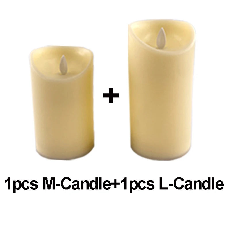 Moving Wick LED Candle Glowing Dancing Flame Candles Kid & Pet Safe Decoration Wholesale Electric Candle for Wedding Party Decor