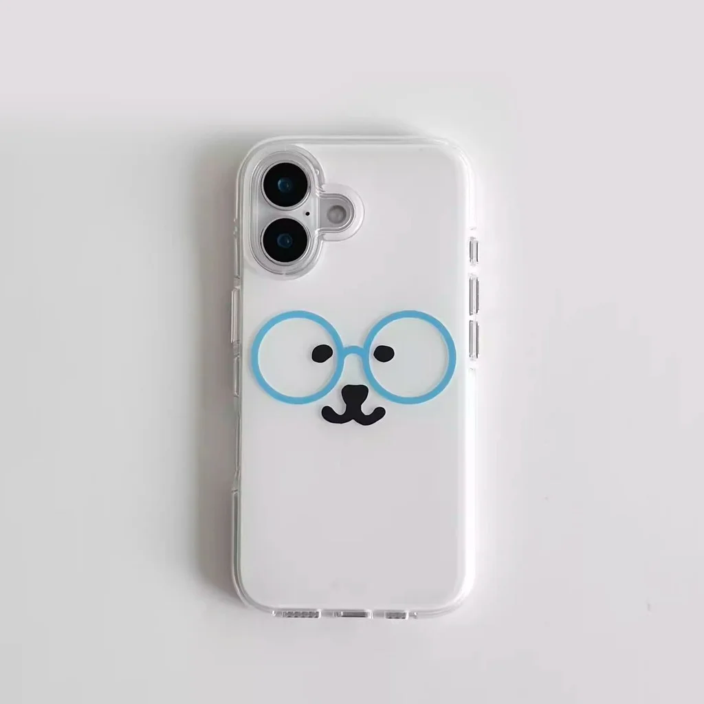 Cartoon Cute Bear Phone Case for Samsung Galaxy S26 S25 S24 S23 S22 S21 FE Ultra Plus 4G 5G Feather Texture Back Cover