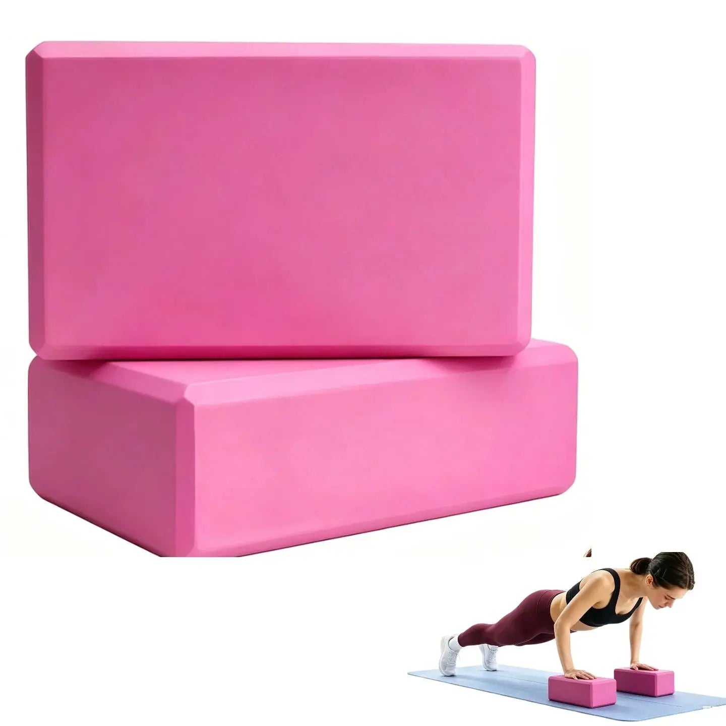 1/2PCS Gym Foam Brick Training Exercise Fitness Equipment Dance Yoga Auxiliary Tool Stretching Body Shaping EVA Yoga Blocks