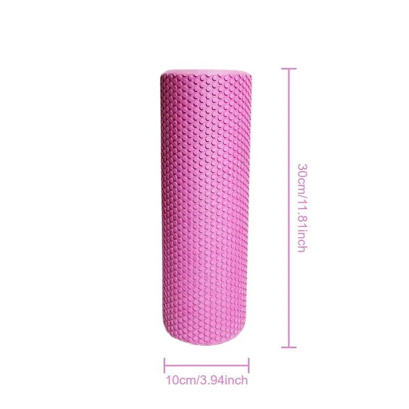 Hexagonal EVA Foam Yoga Roller, 9.5cm × 29.7cm Massage Foam Roller for Pilates Home Fitness Workout