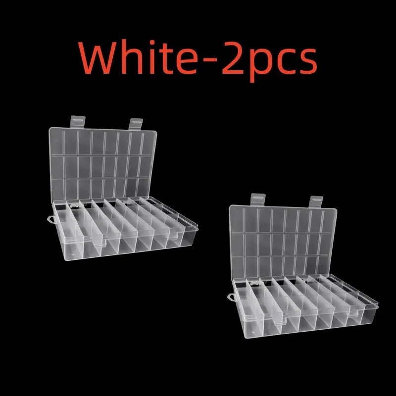 24 Grids Plastic Storage Box – Jewelry, Beads, Screws & Small Items Organizer