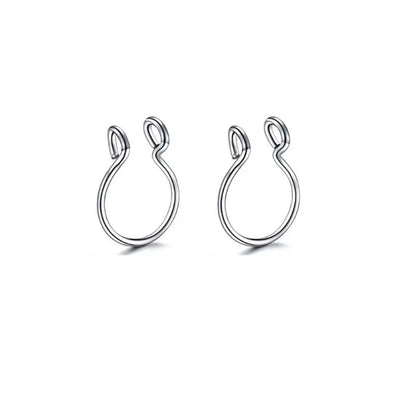 2/3/5Pcs Fake Nose Rings – 316L Stainless Steel U-Shape Septum Ring, Clip-On Nose Hoop, Adjust Nose Piercing Jewelry