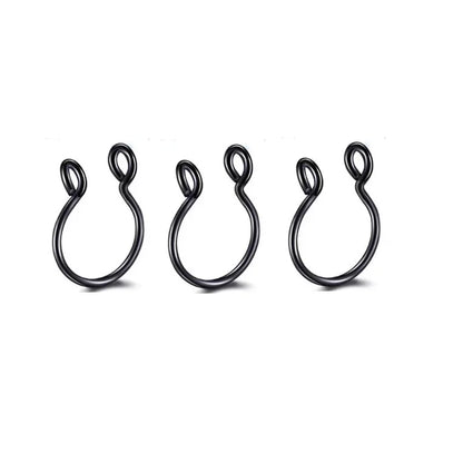 2/3/5Pcs Fake Nose Rings – 316L Stainless Steel U-Shape Septum Ring, Clip-On Nose Hoop, Adjust Nose Piercing Jewelry