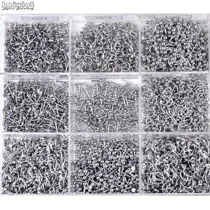 45/90Pcs Mixed Styles Stainless Steel Piercing Jewelry – Eyebrow, Navel, Lip, Tongue, Nose, Labret Bars