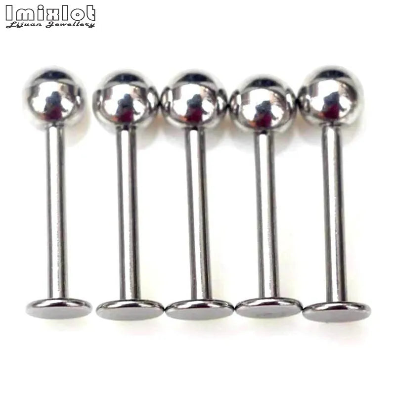 45/90Pcs Mixed Styles Stainless Steel Piercing Jewelry – Eyebrow, Navel, Lip, Tongue, Nose, Labret Bars
