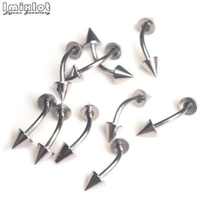 45/90Pcs Mixed Styles Stainless Steel Piercing Jewelry – Eyebrow, Navel, Lip, Tongue, Nose, Labret Bars