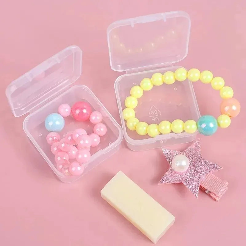 60/6PCS Mini Transparent Plastic Storage Box – Earrings & Jewelry Organizer