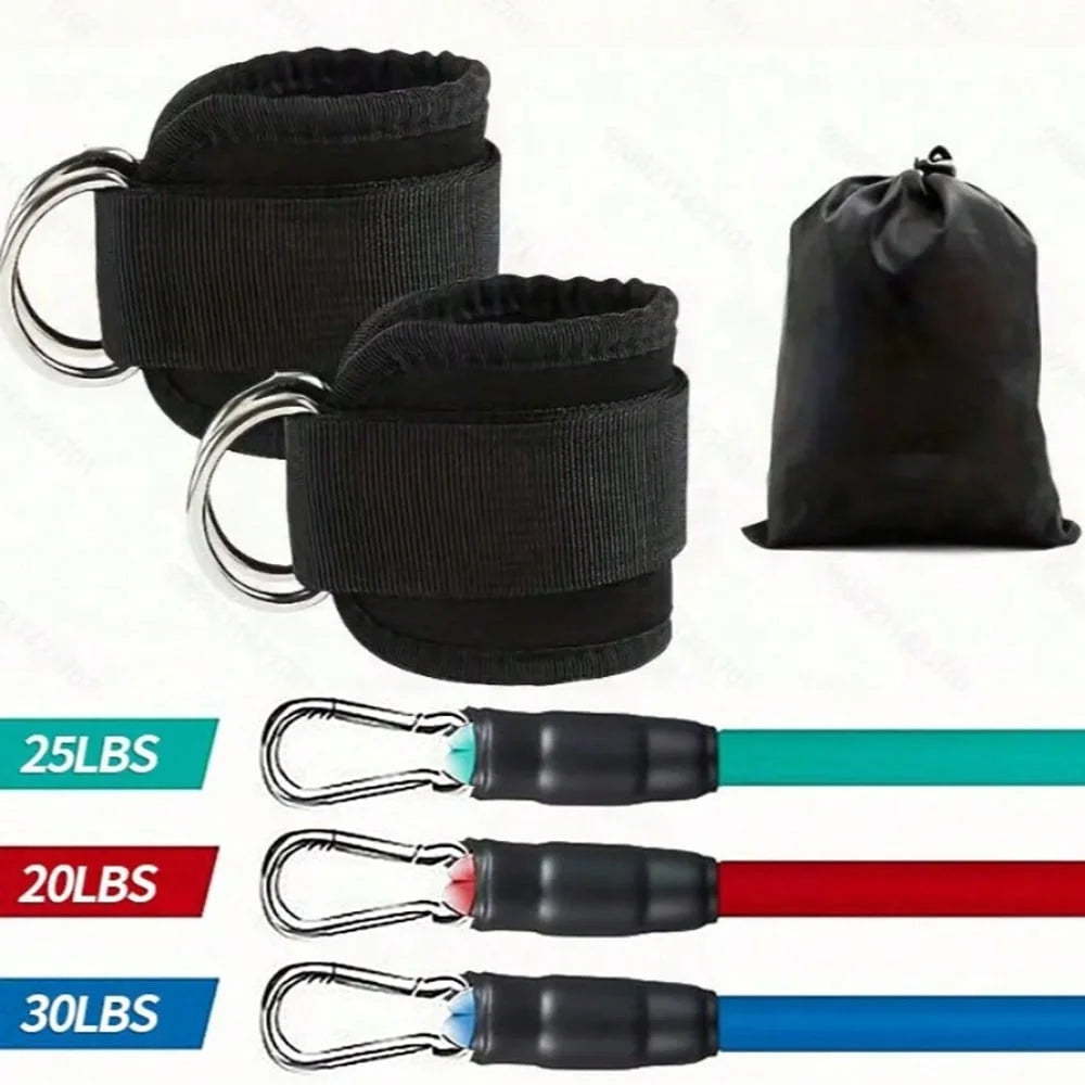 3pcs Ankle Resistance Bands Portable for Building Leg Muscles and Lines Home Gym Available Recommended Exercise Yoga Equipment