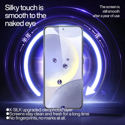 SmartDevil Dust-free Tempered Glass Film for Samsung S26 Ultra HD Clear Screen Protector for Samsung S25 S24 Anti-fingerprint