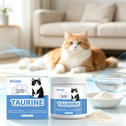 200g Cat Taurine Powder Natural Formula Rich Nutrients Relief Discomfort Promote Pet Health Maintain Pet Oral Mild Pet Taurine Powder for Dogs & Cats
