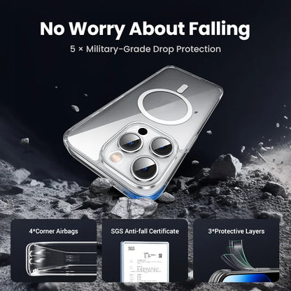 UGREEN Magnetic MagSafe iPhone Case – Shockproof TPU Cover for iPhone 13–17 Series