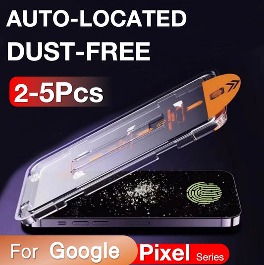 2-5Pcs For Google Pixel 11 10A 10 9 Pro XL 8A 8 7 7a 6a 4G 5G Screen Protector Toughened Glass Accessories No Dust Easy Kit