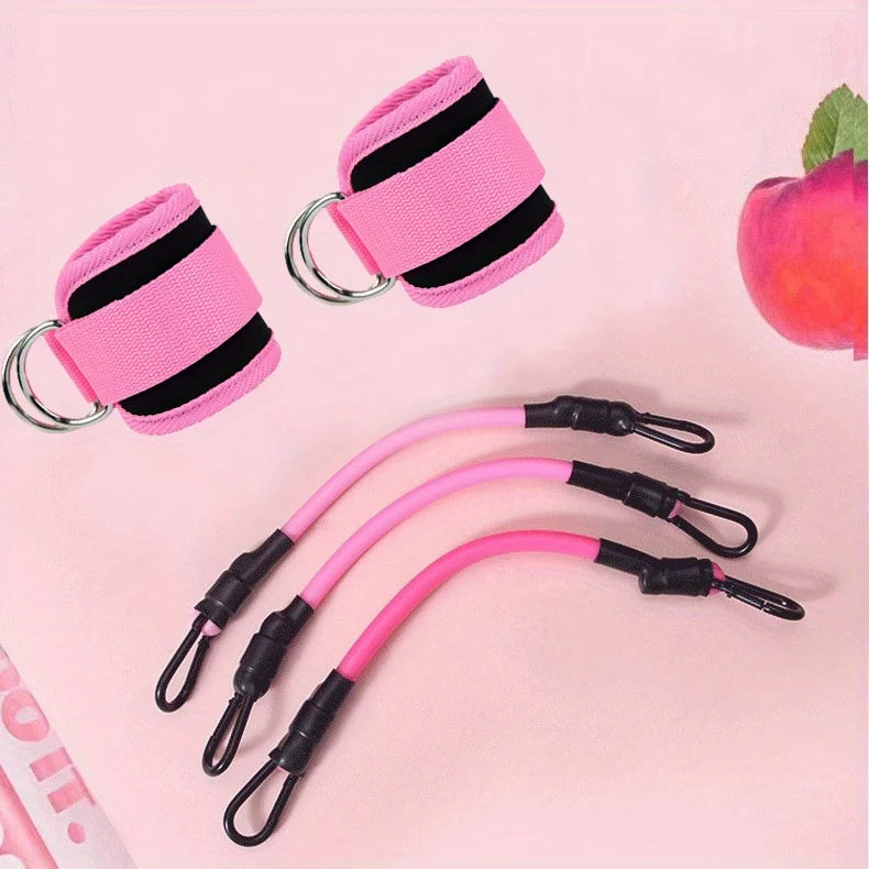 3pcs Ankle Resistance Bands Portable for Building Leg Muscles and Lines Home Gym Available Recommended Exercise Yoga Equipment