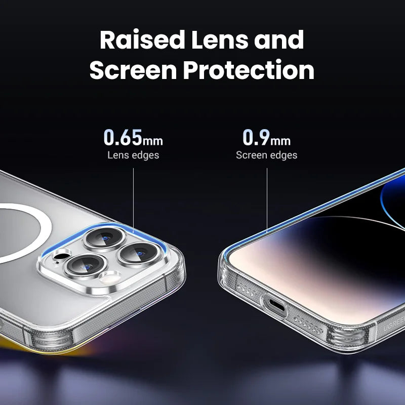 UGREEN Magnetic MagSafe iPhone Case – Shockproof TPU Cover for iPhone 13–17 Series