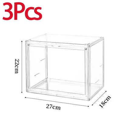 Transparent Storage Box Organizer Bookshelf Album CD Desktop Dustproof Display Cabinet Figures Acrylic Box Blind Box Showcase