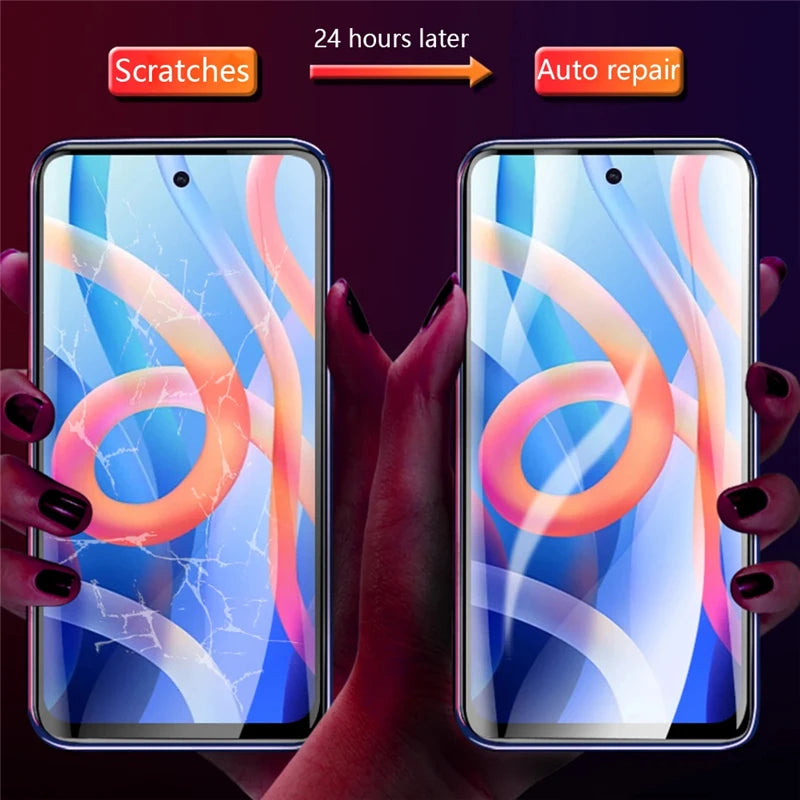 4PCS Hydrogel Film For Xiaomi Redmi 14C 15 15C 13 13C 12C 12 Turbo 3 A1 A2 A3 Plus Screen Protector Redmi 10C 10A 10 9C 9A 9