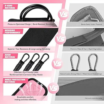 3pcs Ankle Resistance Bands Portable for Building Leg Muscles and Lines Home Gym Available Recommended Exercise Yoga Equipment