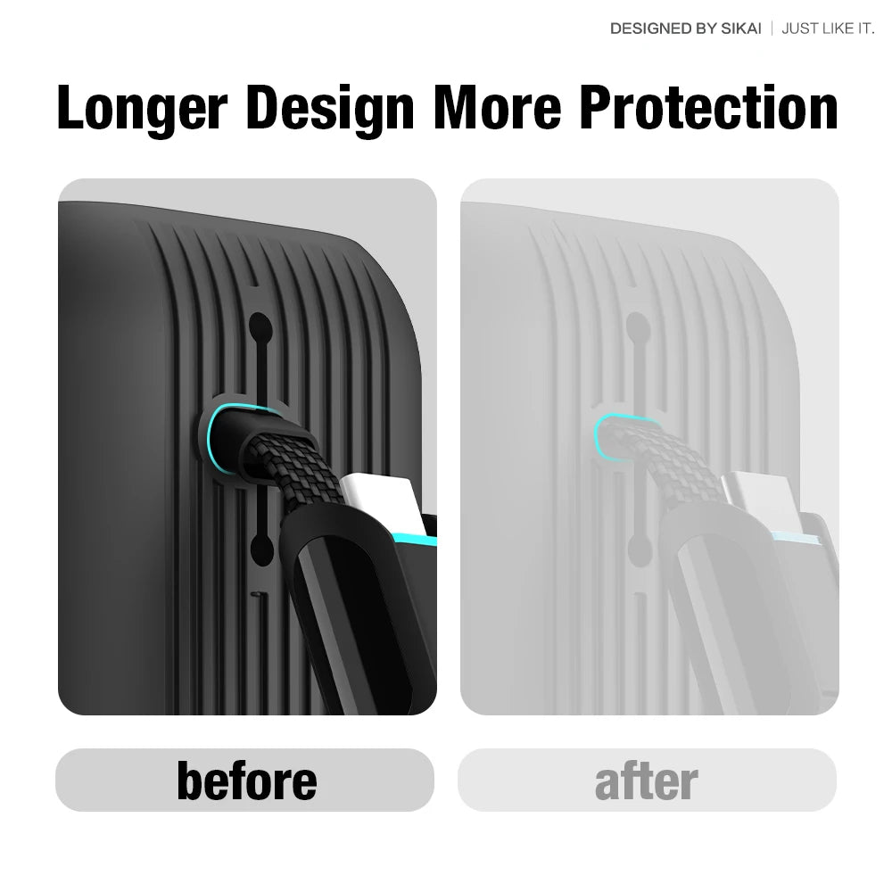 Silicone Case for Anker Zolo 25000mAh 165W Power Bank Portable Charger Protective Case Travel Carrying Case TF/SIM storage Bag