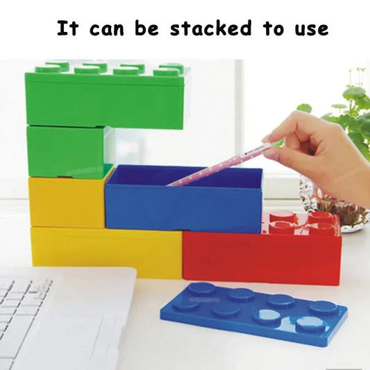 Building Blocks Storage Box – Desktop Organizer for Jewelry, Makeup, Stationery & Sundries