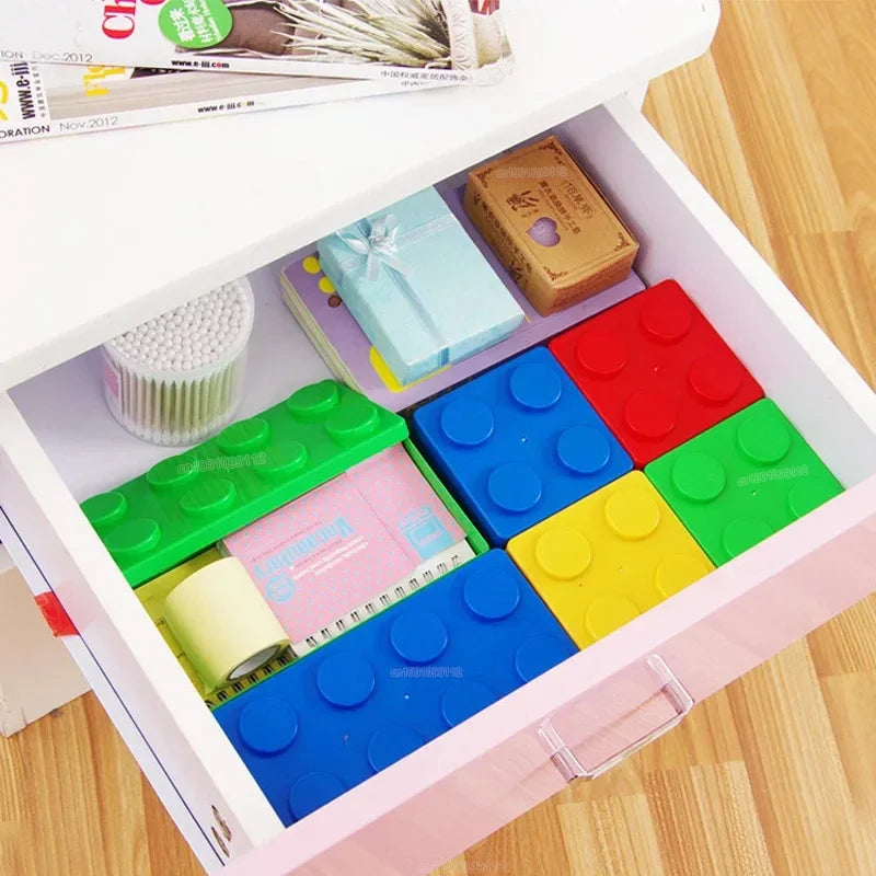 Building Blocks Storage Box – Desktop Organizer for Jewelry, Makeup, Stationery & Sundries