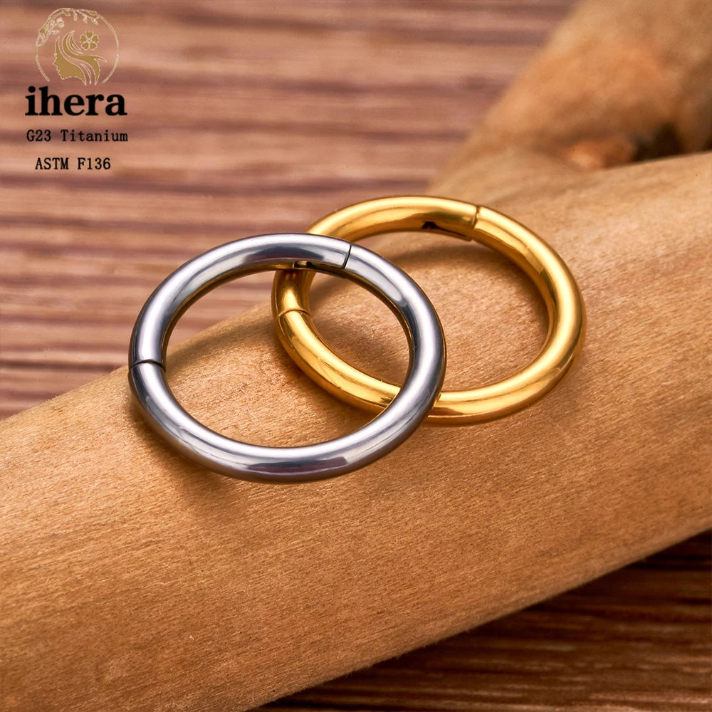 G23 Titanium Nose Ring – 10/50PCS Hoop Piercing Jewelry, 16/18/20G