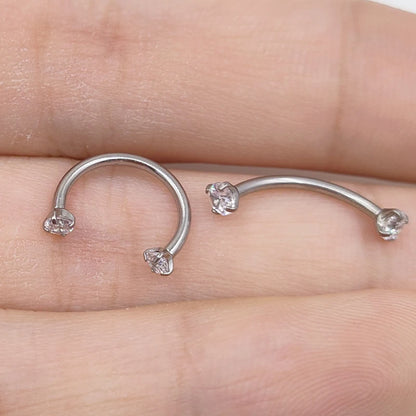 G23 Titanium Piercings Labret Stud Kit – 1/5/10pcs Lip, Nose, Eyebrow, and Cartilage Body Jewelry