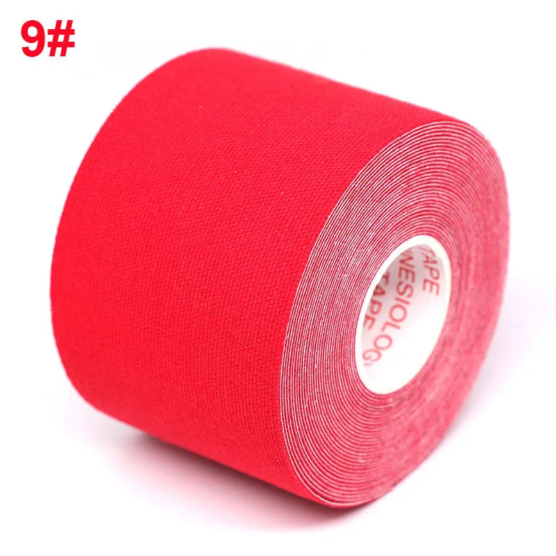 2.5cm/5cm Kinesiology Tape Athletic Bands 5m Sport Recovery Strapping Gym Waterproof Tennis Muscle Pain Relief Knee Bandage