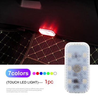 USB Rechargeable LED Touch Car Interior Light