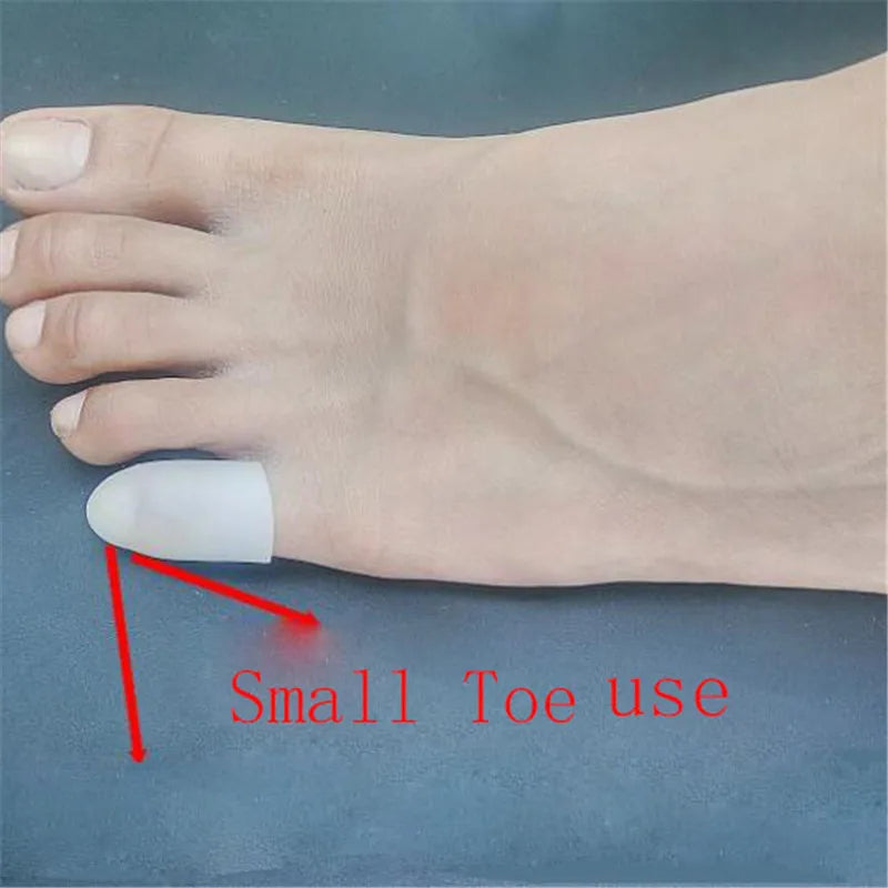 2Pcs Silicone Gel Tube Bandage Finger & Toe Protectors Foot Feet Pain Relief Guard for Feet Care insoles Feet Care Tool